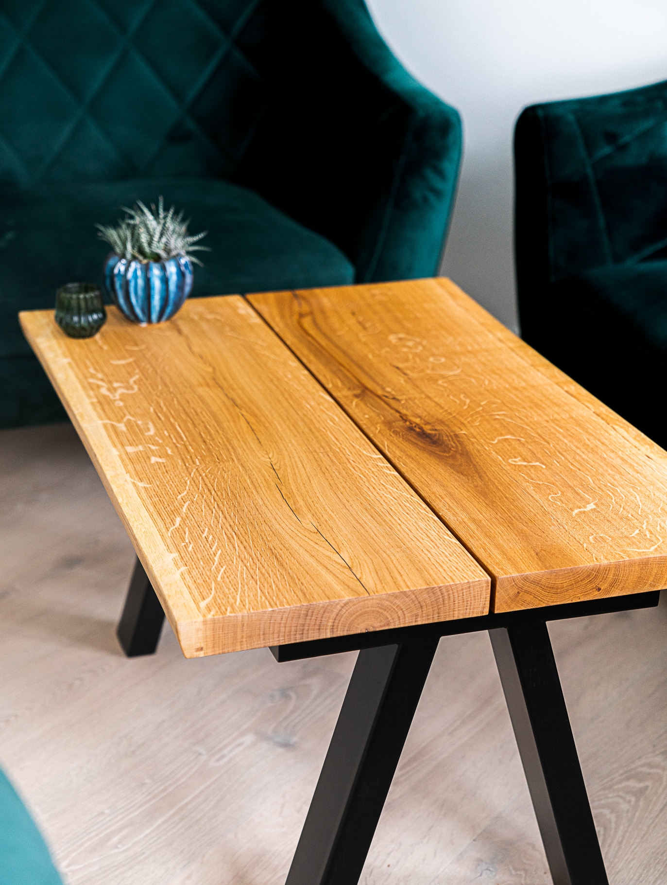 - Planke sofabord natur - Dansk design→ Naturplank
