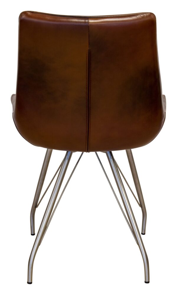 brun læder stol