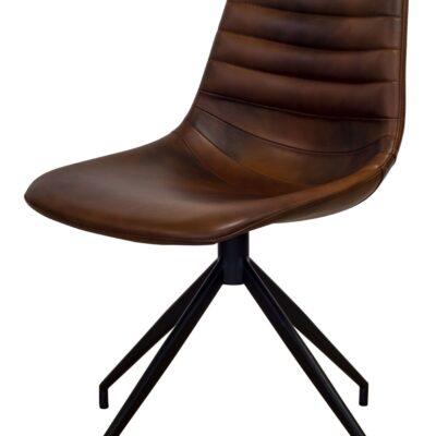 brun læder stol